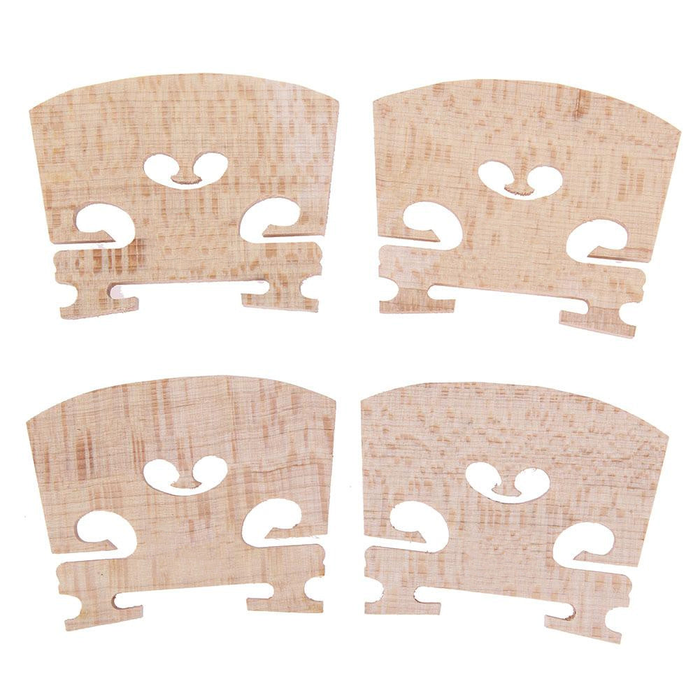 4pcs Violin Bridges Fiddle Maple Wood For 4 4 Size Instrument Accessories