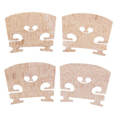 4pcs Violin Bridges Fiddle Maple Wood For 4 4 Size Instrument Accessories