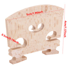 4pcs Violin Bridges Fiddle Maple Wood For 4 4 Size Instrument Accessories
