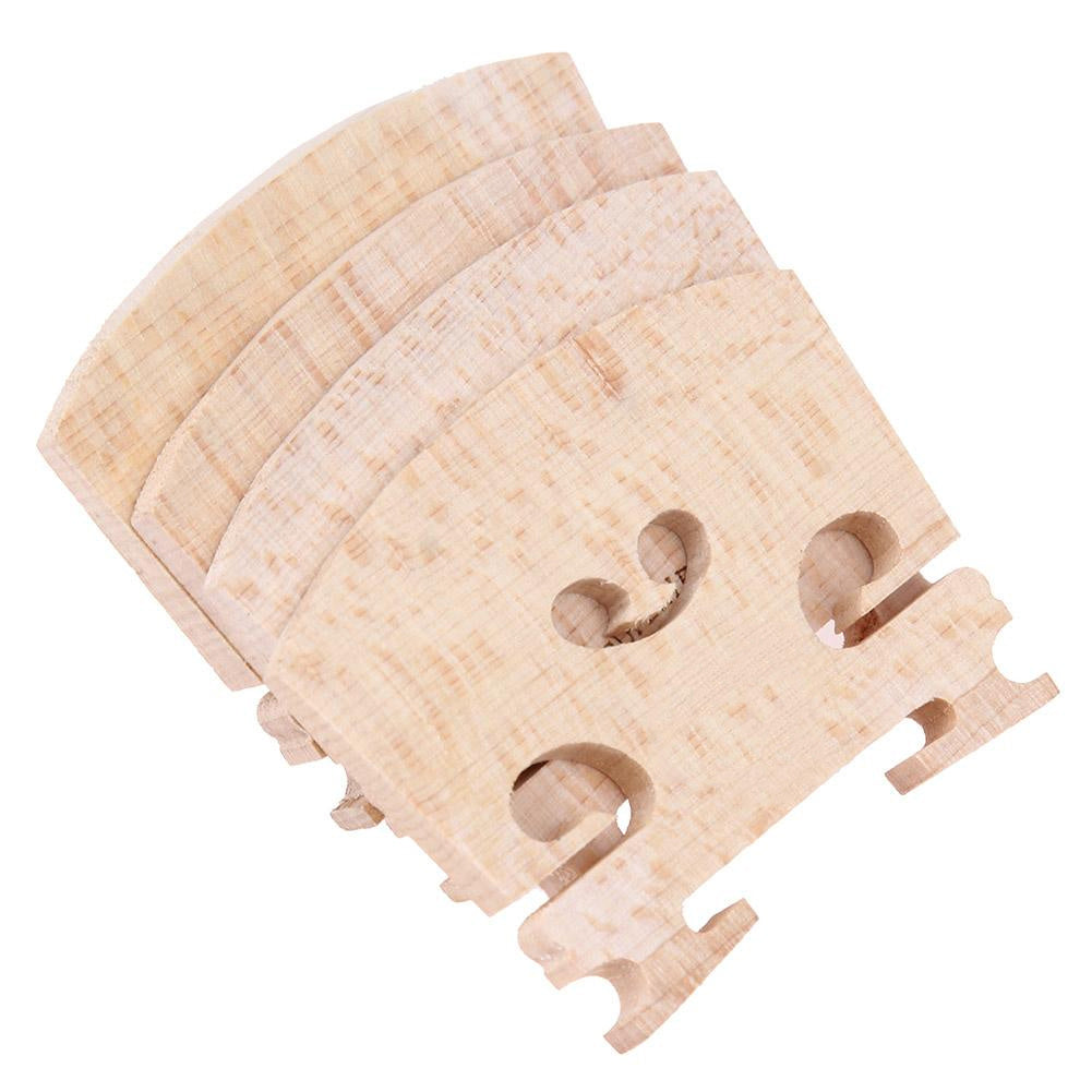4pcs Violin Bridges Fiddle Maple Wood For 4 4 Size Instrument Accessories