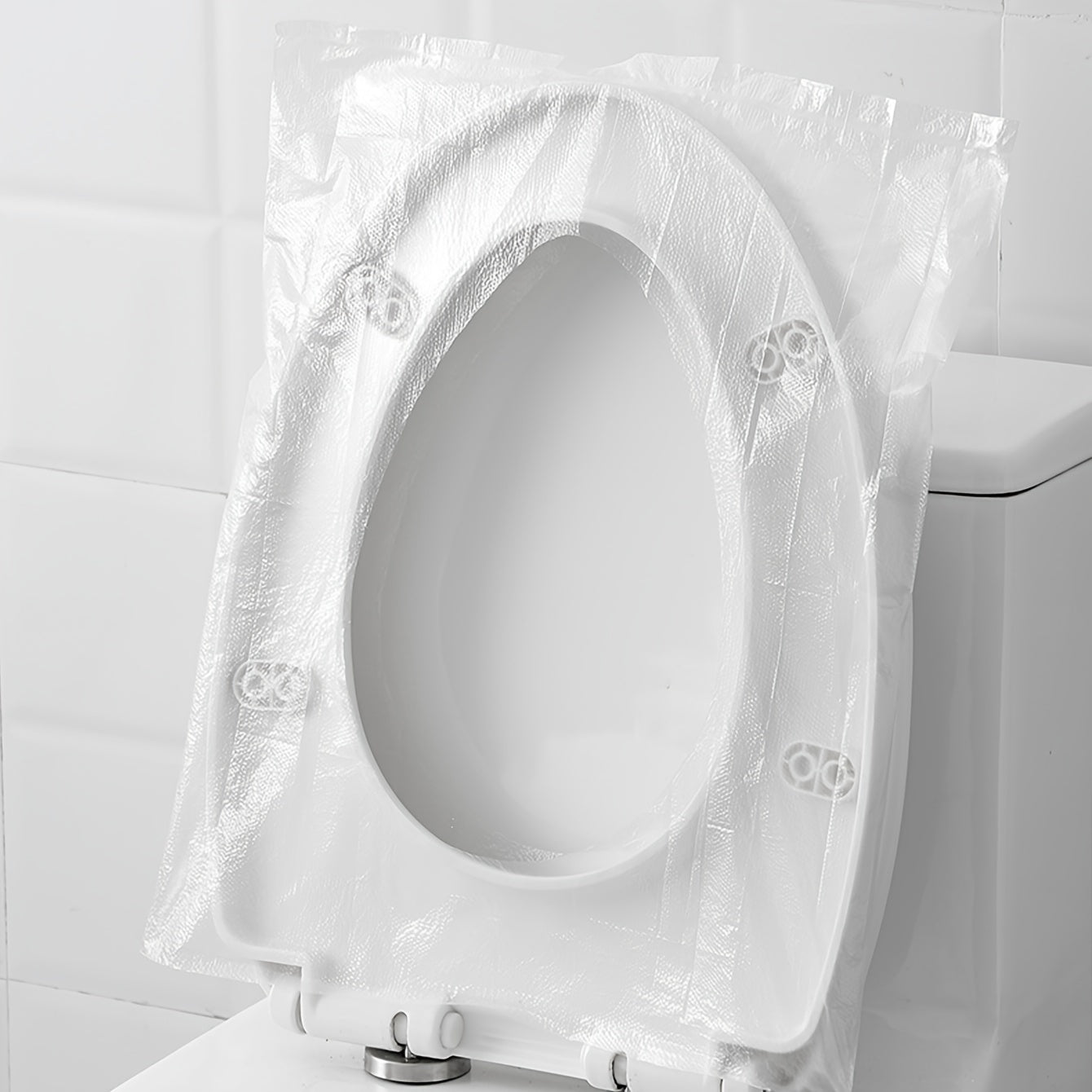 Portable Toilet Cover 50-Pack Waterproof Travel Mat With Cushion Paper