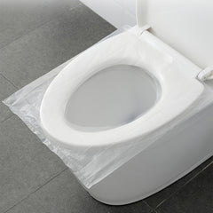 Portable Toilet Cover 50-Pack Waterproof Travel Mat With Cushion Paper