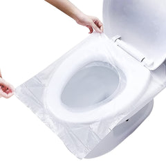 Portable Toilet Cover 50-Pack Waterproof Travel Mat With Cushion Paper