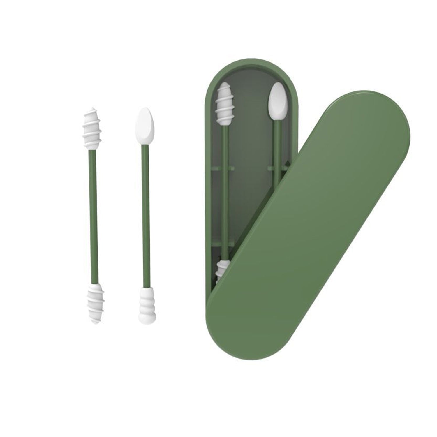 2pcs Silicone Ear Cleaning Swabs for Makeup Removal