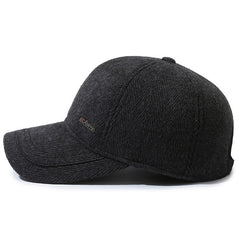 Winter Ear Protection Plus Velvet Baseball Cap for Middle-aged and Elderly
