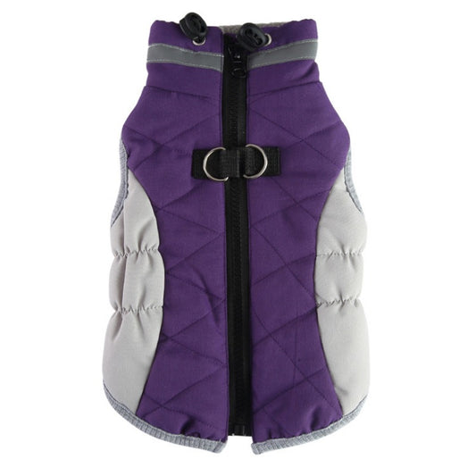 Dog Winter Warm Coat Soft Thickened Pet Clothes Dog Jacket With Zipper