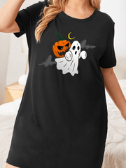 Ghost & Pumpkin Print Nightdress