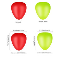 10pcs Rotating Floating Beads Bright Fishing Floats