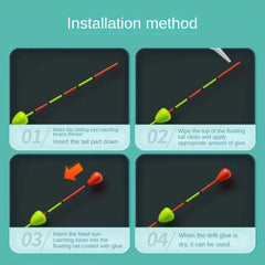 10pcs Rotating Floating Beads Bright Fishing Floats