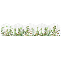 Printed Leaves Border Stickers Chalkboard Bulletin Border For Classroom