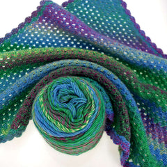 2pcs Rainbow Gradient Wool Yarn for DIY Crochet Knitting Sweaters Blankets