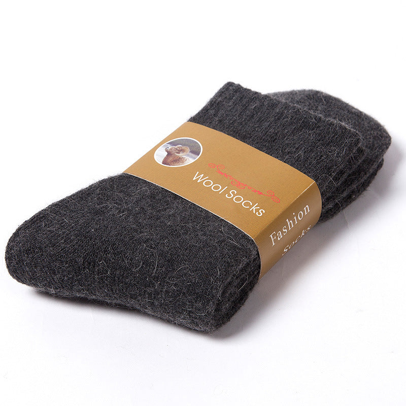 5 Pairs Wool Socks for Men & Women, Warm & Thick Winter Casual Socks