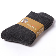 5 Pairs Wool Socks for Men & Women, Warm & Thick Winter Casual Socks