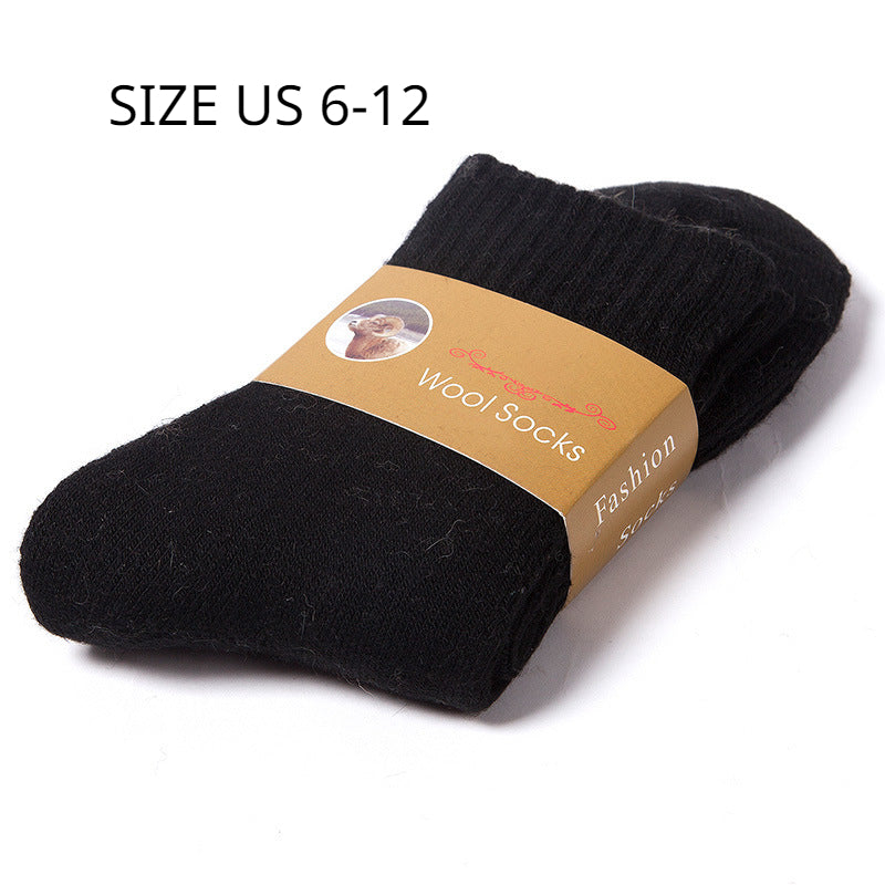 5 Pairs Wool Socks for Men & Women, Warm & Thick Winter Casual Socks