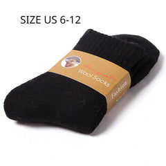 5 Pairs Wool Socks for Men & Women, Warm & Thick Winter Casual Socks