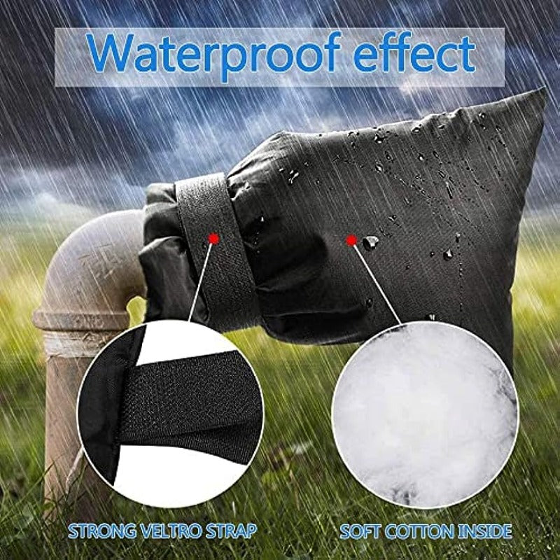 4pcs Winter Faucet Antifreeze Protection Cover Pants Outdoor Faucet Cover