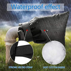 4pcs Winter Faucet Antifreeze Protection Cover Pants Outdoor Faucet Cover
