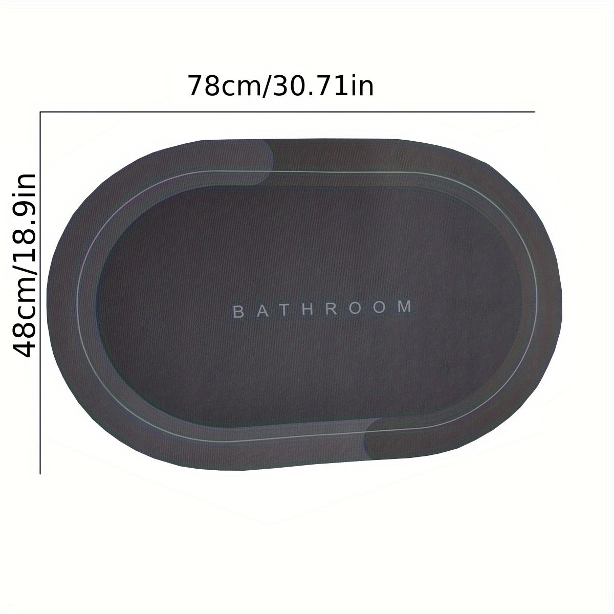 Quick Dry Bath Mat with Tiny Pores Bathroom Floor Mat
