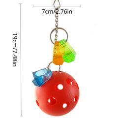 Plastic Ball Parrot Toy for Peony Phoenix, Birdcage Accessories