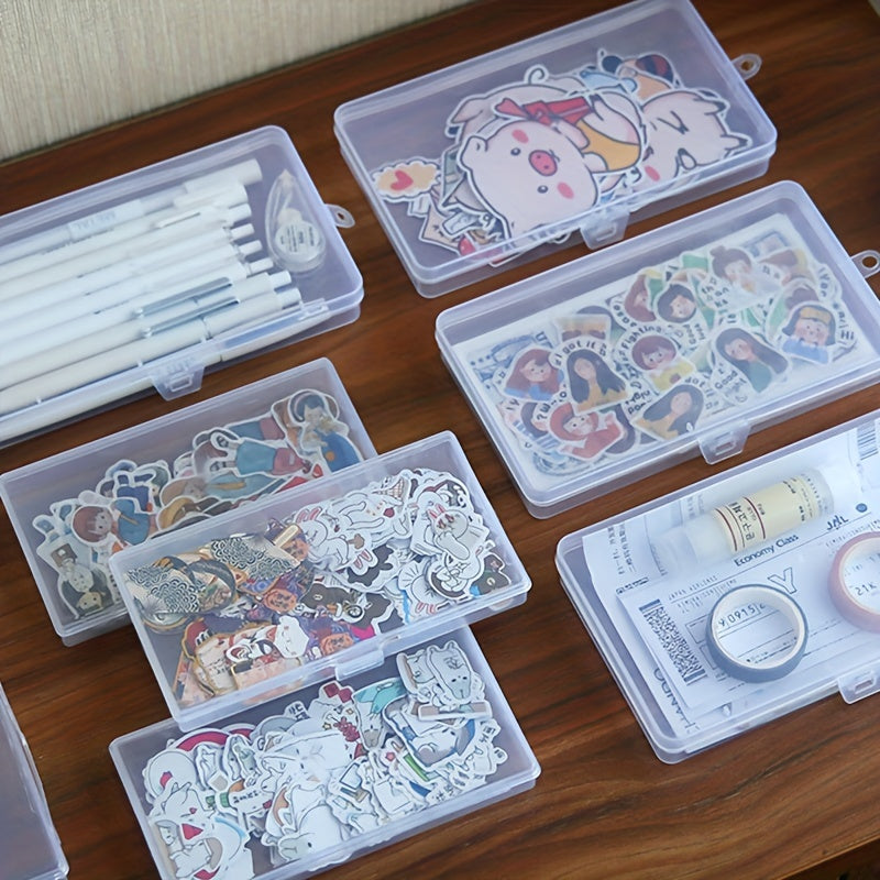2pcs Scrapbook Sticker Storage Box Rectangular