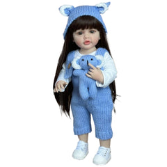 22inch Girl Doll Lifelike Reborn Baby Full Silicone Body Princess Toy