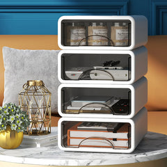 Desktop Storage Box Organizer Drawer Large Capacity Stackable Sundry Container