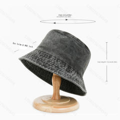 Kangaroo Patterned Fishing Cap Sunshade Bucket Hat for Outdoor Activities