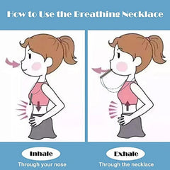 Stress Anxiety Relief Mindful Breathing Necklace
