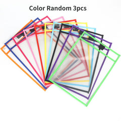 3 Oversized Reusable Dry Erase Pocket Cases for Teachers & Students
