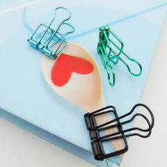 Metal Hollow Long Tail Clips Creative Stationery Office File Test Paper Clip