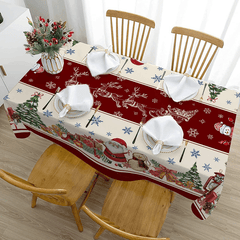 Christmas Theme Tablecloth Waterproof Home Party Decoration