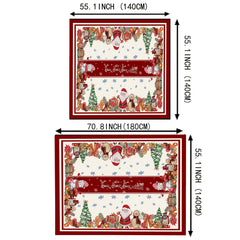 Christmas Theme Tablecloth Waterproof Home Party Decoration