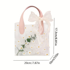 Small Daisy Gift Bag Transparent Creative Packaging Wedding Birthday Supplies