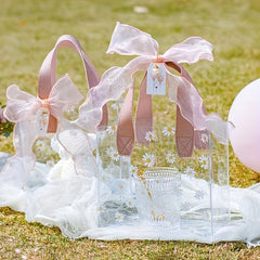 Small Daisy Gift Bag Transparent Creative Packaging Wedding Birthday Supplies