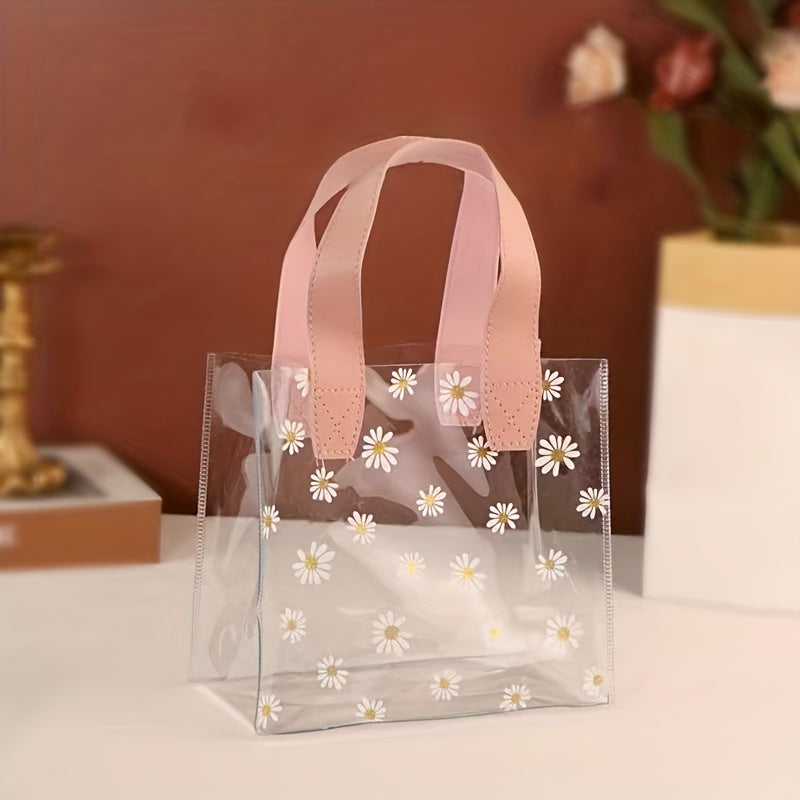 Small Daisy Gift Bag Transparent Creative Packaging Wedding Birthday Supplies