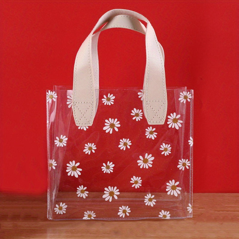 Small Daisy Gift Bag Transparent Creative Packaging Wedding Birthday Supplies