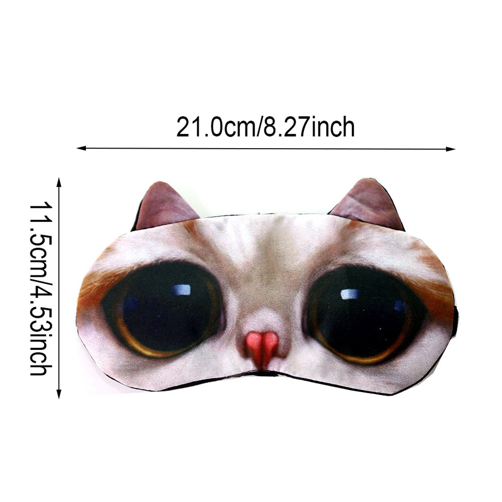 3D Cartoon Animal Sleep Mask, Animal Pattern Eye Cover