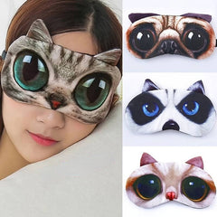 3D Cartoon Animal Sleep Mask, Animal Pattern Eye Cover
