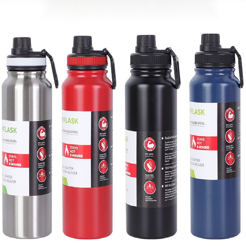 800ml Stainless Steel Space Kettle Large Capacity Leakproof Insulation Cup