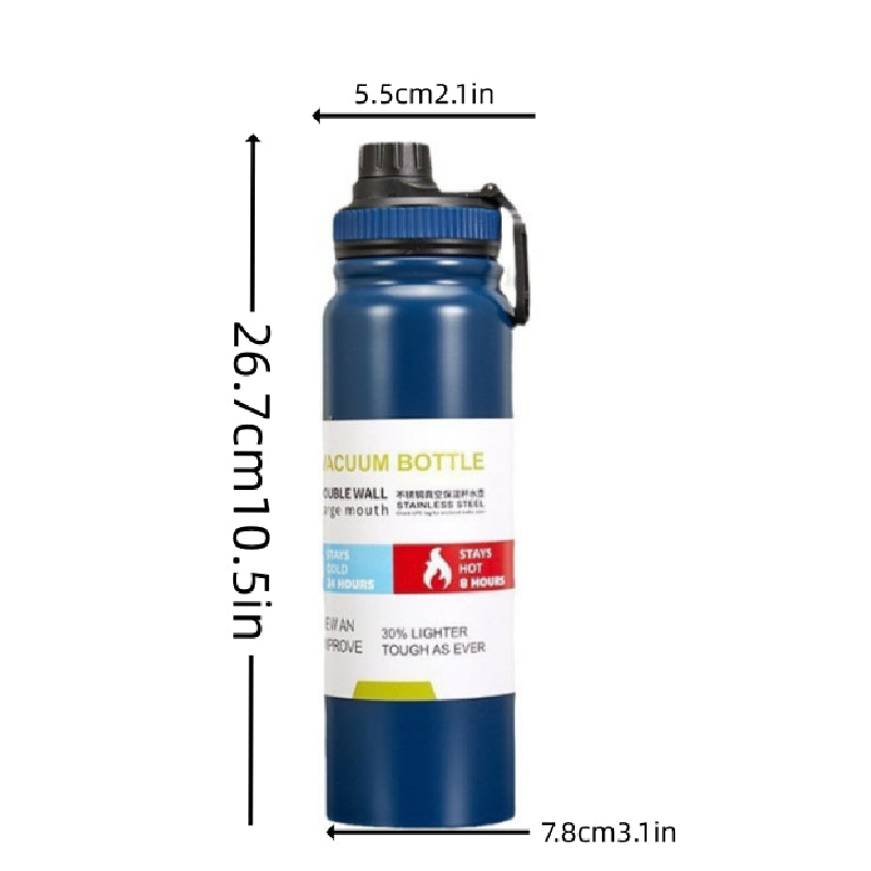 800ml Stainless Steel Space Kettle Large Capacity Leakproof Insulation Cup