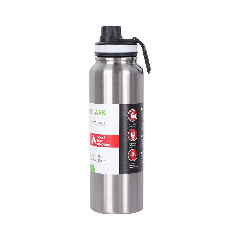 800ml Stainless Steel Space Kettle Large Capacity Leakproof Insulation Cup