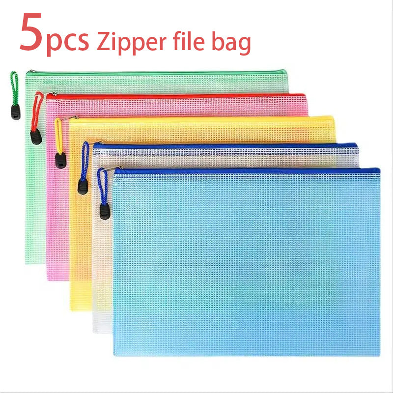 10PCS Zipper File Bags for Cross Stitch & Jigsaw Puzzle, Travel & School