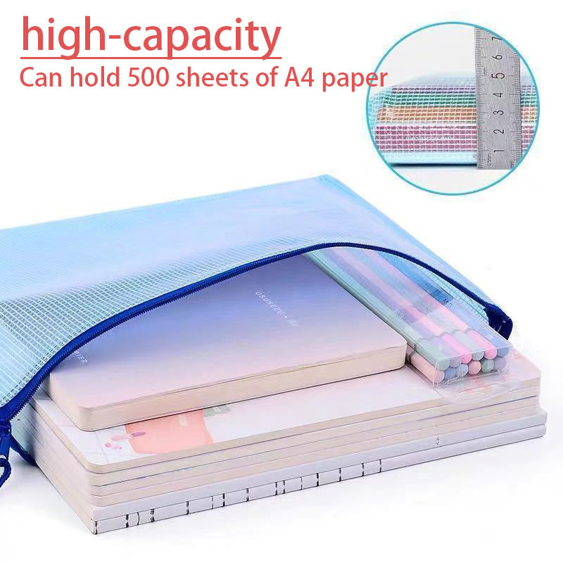 10PCS Zipper File Bags for Cross Stitch & Jigsaw Puzzle, Travel & School