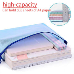 10PCS Zipper File Bags for Cross Stitch & Jigsaw Puzzle, Travel & School