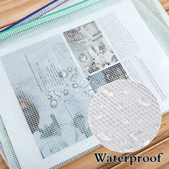 10PCS Zipper File Bags for Cross Stitch & Jigsaw Puzzle, Travel & School