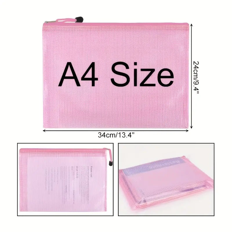 10PCS Zipper File Bags for Cross Stitch & Jigsaw Puzzle, Travel & School