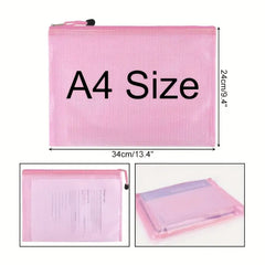 10PCS Zipper File Bags for Cross Stitch & Jigsaw Puzzle, Travel & School