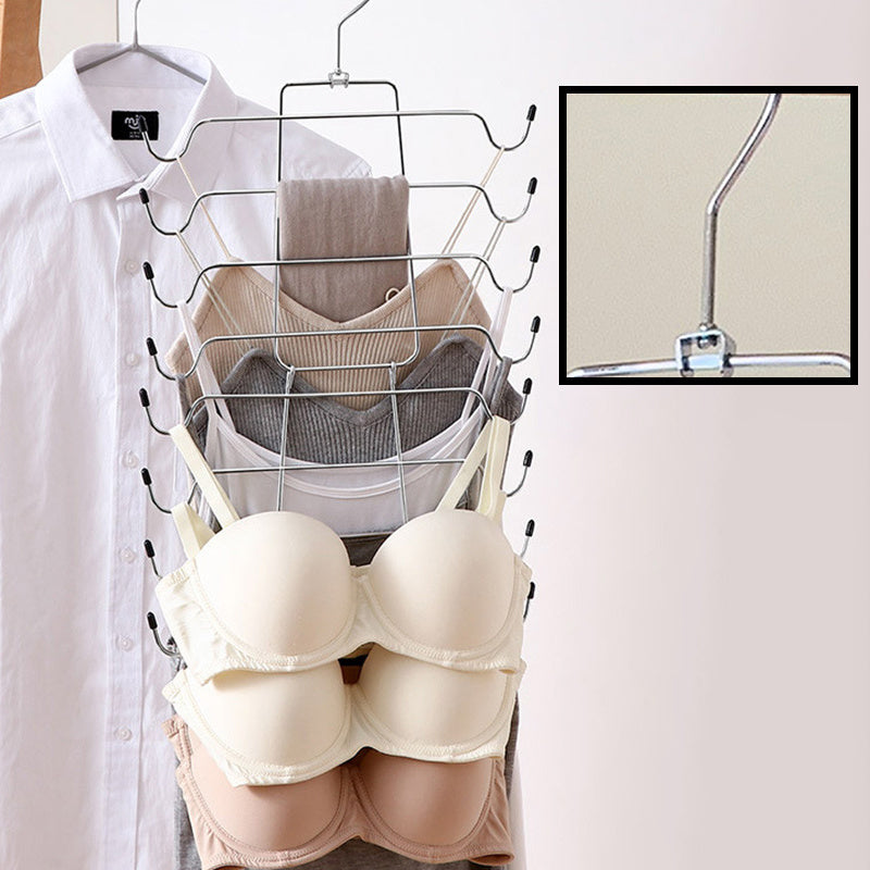 2pcs Foldable Underwear Hanger Space Saving Organizers