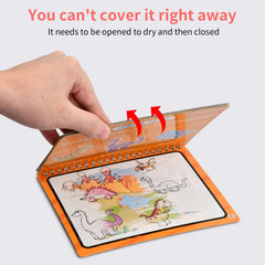 2pcs Water Drawing Book with Reusable Pen Dinosaurs & Animals