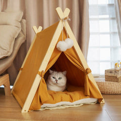 Pet Teepee Portable Pet Tents For Small Dogs Or Cats Puppy Sweet Bed